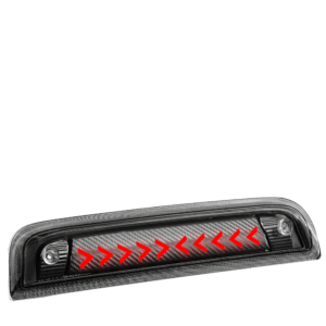 [Sequential Arrow LED] Carbon/Clear Len Third Brake Light For 14-22 Silverado