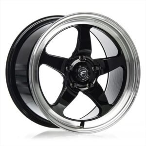 Forgestar D5 DragPack Gloss Black w/ Machined Lip