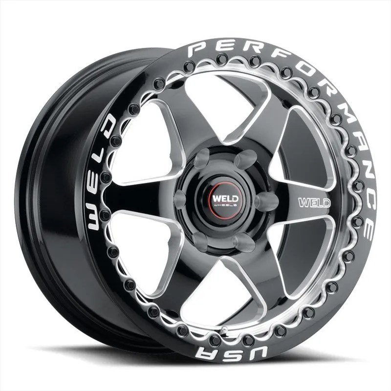 Weld Ventura 6 Beadlock Black Machined