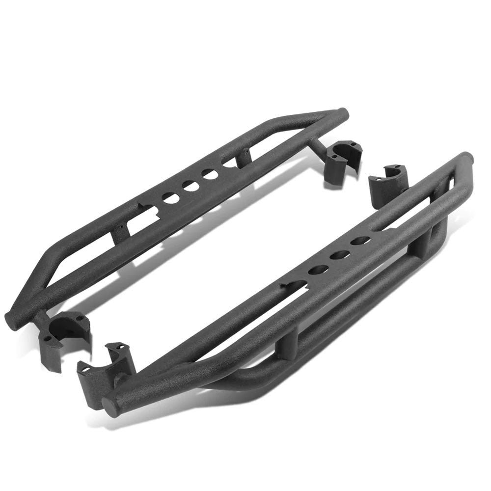 (Steel Girder Black) Running Board Nerf Bar For 07-18 Jeep Wrangler 2-Door (JK)