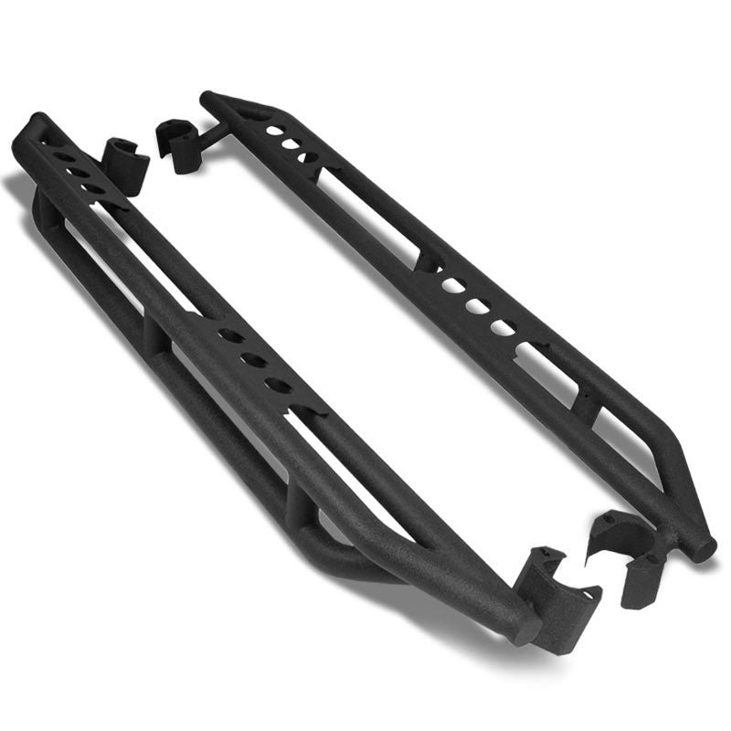 (Steel Girder Black) Running Board Nerf Bar For 07-18 Jeep Wrangler 4-Door (JK)