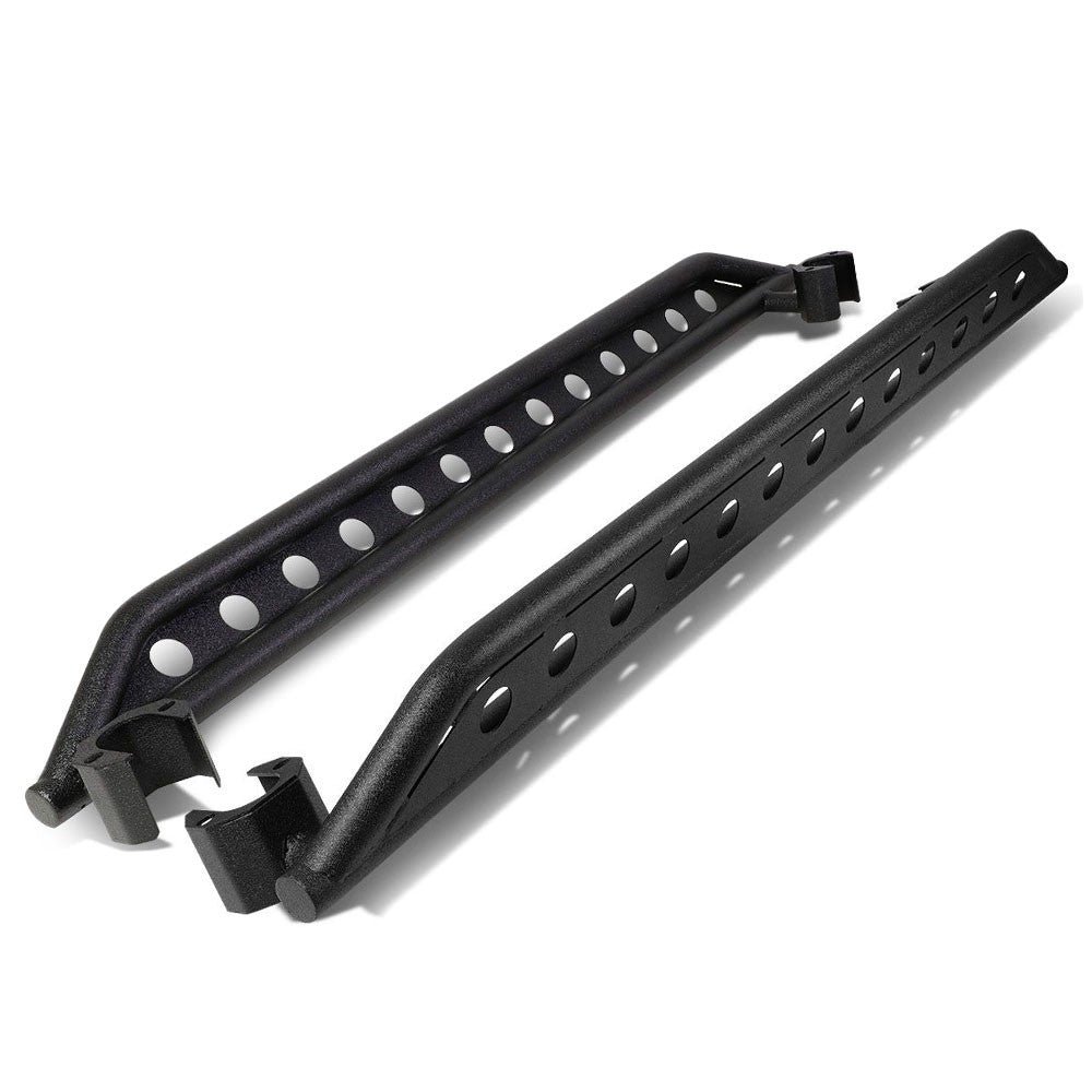 (Steel Girder T2 Black) Running Board Nerf Bar For 07-18 Jeep Wrangler 4-Door (JK)