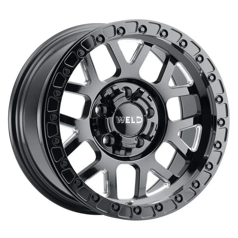 Weld Cinch Gloss Black Milled Beadlock