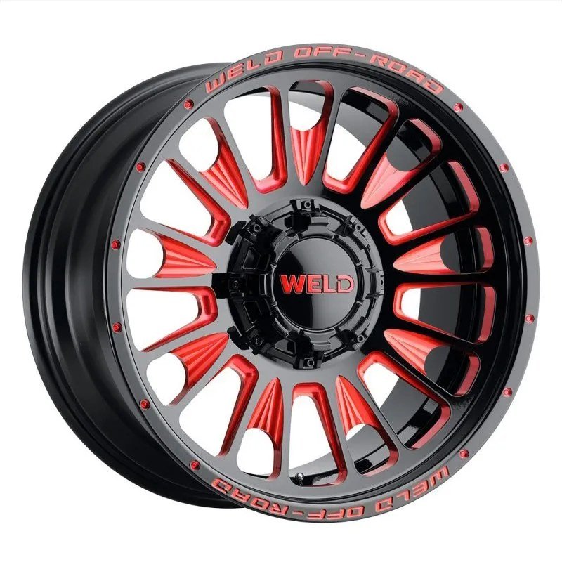 Weld Scorch Gloss Black Milled Red