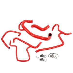 HPS Red Silicone Radiator + Heater Coolant Hose Kit For 12-14 300/Challenger/Charger SRT8 6.4L V8