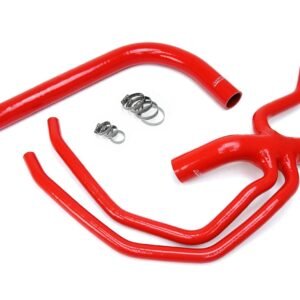 HPS Red Silicone Radiator Hose Kit For 99-03 Ford F-150 Lightning Trim 5.4L V8