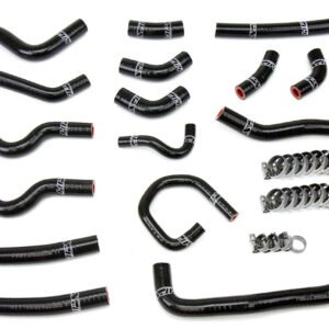 HPS Black Reinforced Silicone Heater Hose Kit For 98-02 LX470/Land Cruiser J100