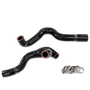 HPS Black Silicone Breather+Bypass Valve Hose Kit For 03-06 TT Golf 1.8T AWP MK4