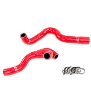 HPS Red Silicone Breather+Bypass Valve Hose Kit For 03-06 TT Golf 1.8T AWP MK4
