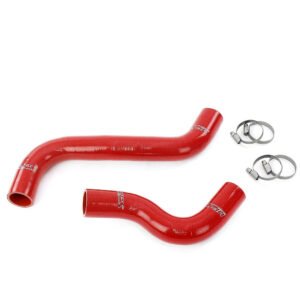 HPS Red Silicone Radiator Hose Kit For 15-21 Subaru WRX 2.0L Turbo FA20F