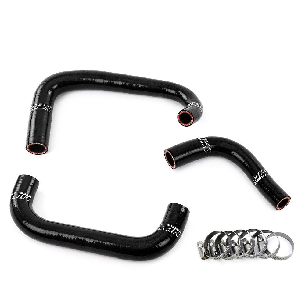 HPS Black 3-Ply Reinforced Silicone Breather Hose Kit For 95-98 Nissan Skyline GTR RB26DETT Twin Turbo (R33)