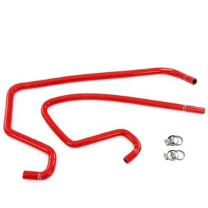 HPS Red Silicone Heater Hose Kit For 99-01 Jeep Cherokee 4.0L (XJ) Right Hand Drive