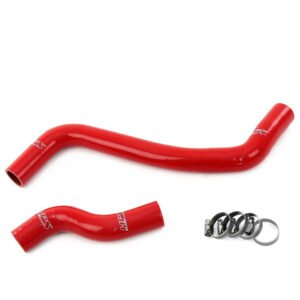 HPS Red Silicone Radiator Hose Coolant Kit For 93-97 Toyota Corolla 1.6L (E100)