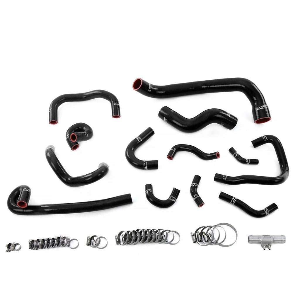 HPS Black Silicone Radiator+Heater+Ancillary Hose Kit For 95-98 Nissan Skyline GTR R33 RB26DETT