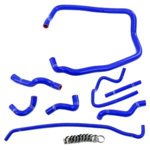HPS Blue Silicone Heater+Throttle Body Coolant+Expansion Tank Coolant Hose Kit For 98-99 BMW 323 2.5L/96-99 BMW 328 2.8L M52 E36
