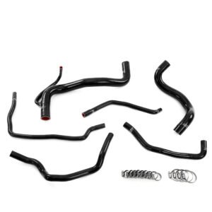 HPS Black Silicone Radiator, Heater, And Expansion Tank Coolant Hose Kit For 08-15 Scion xB 2.4L