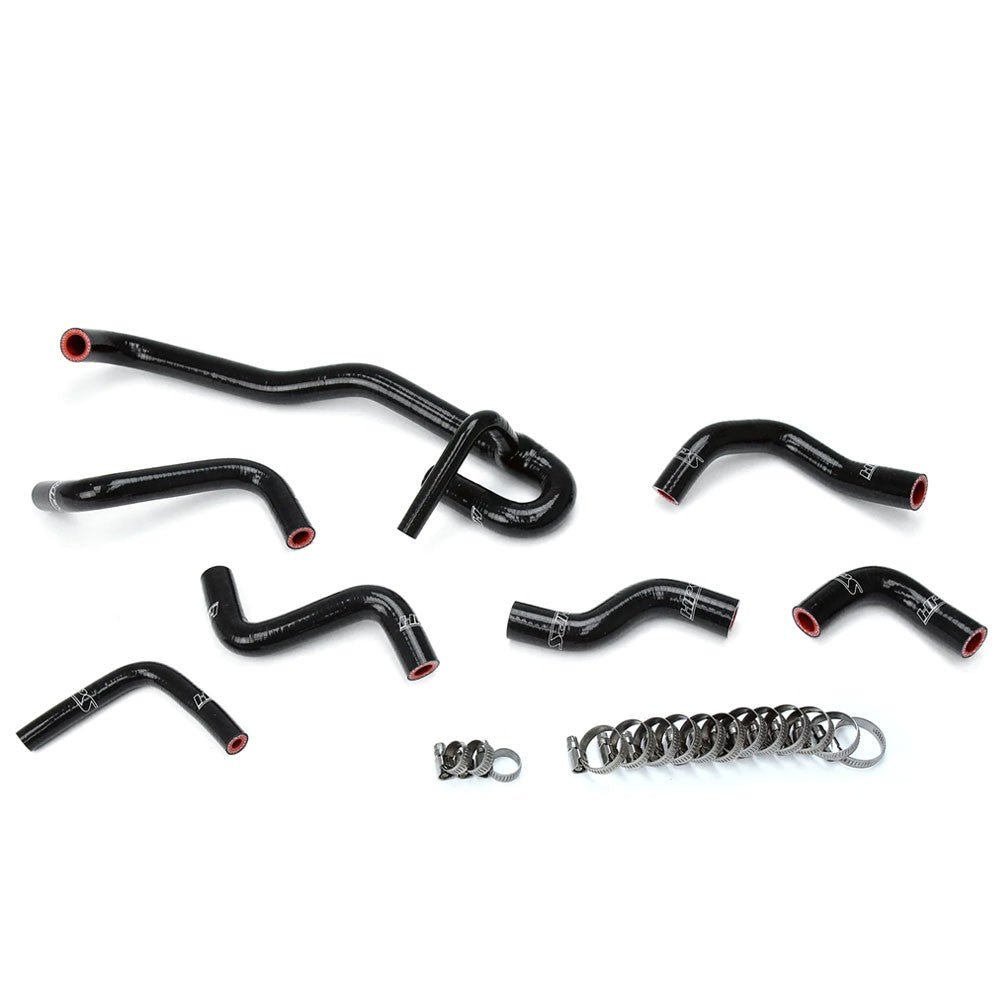 HPS Black 3-Ply Reinforced Silicone Heater Hose Kit For 90-91 Toyota 4Runner 3.0L V6 Left Hand Drive