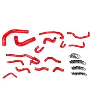 HPS Red 3-Ply Silicone Radiator & Heater Hose Kit For 90-91 Toyota 4Runner 3.0L V6 Left Hand Drive