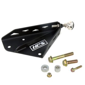 HPS Black 10-Gauge Steel Brake Master Cylinder Brace Stopper For 17+ Tesla Model 3 Left Hand Drive
