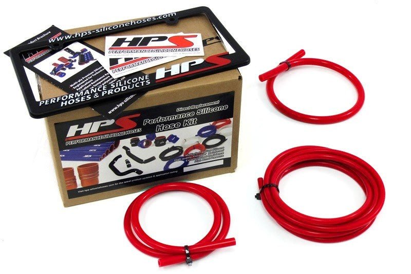 HPS Red Silicone Vacuum Hose For 85-95 Toyota Pickup 22RE / 85-95 Toyota 4Runner 22RE / 85-95 Toyota Hilux 22RE