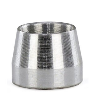 HPS 350 Series Hard Line AN Tube Olive Insert Ferrule For Teflon Fuel Line Hose End Fitting [AN -3] (Aluminum, Silver)
