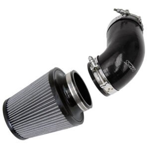 HPS Black 4-Ply Silicone Shortram Air Intake Kit For 09-11 Hyundai Genesis Sedan 3.8L V6