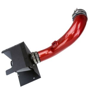 HPS Red Shortram Air Intake + Heat Shield For 17-19 Silverado/Sierra 2500 3500 HD 6.6L V8 Duramax Diesel Turbo L5P