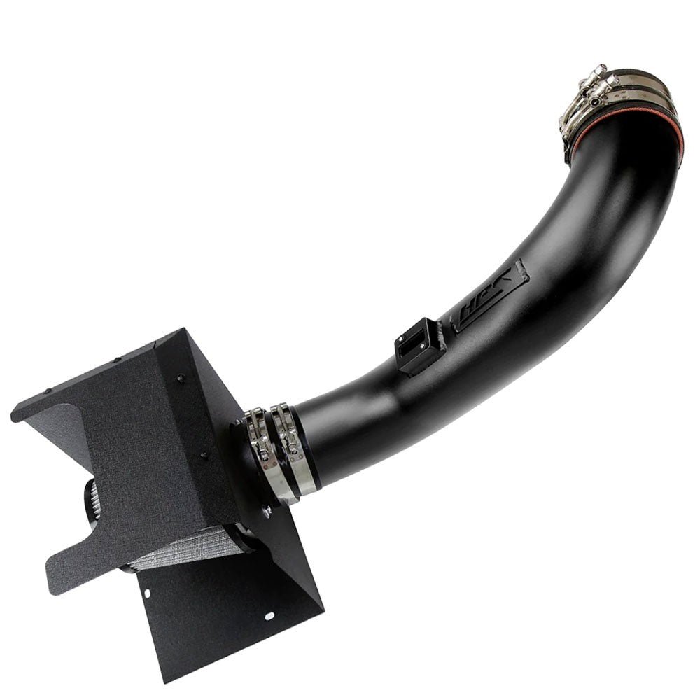 HPS Black Shortram Air Intake + Heat Shield For 17-19 Silverado/Sierra 2500 3500 HD 6.6L V8 Duramax Diesel Turbo L5P