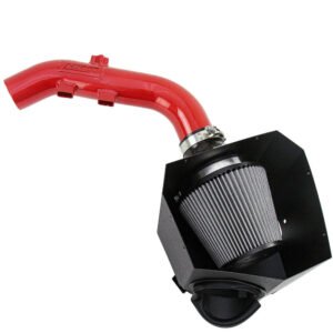 HPS Red 3″ Aluminum Shortram Air Intake For 15-19 BMW X6 N55 3.0L Turbo F16