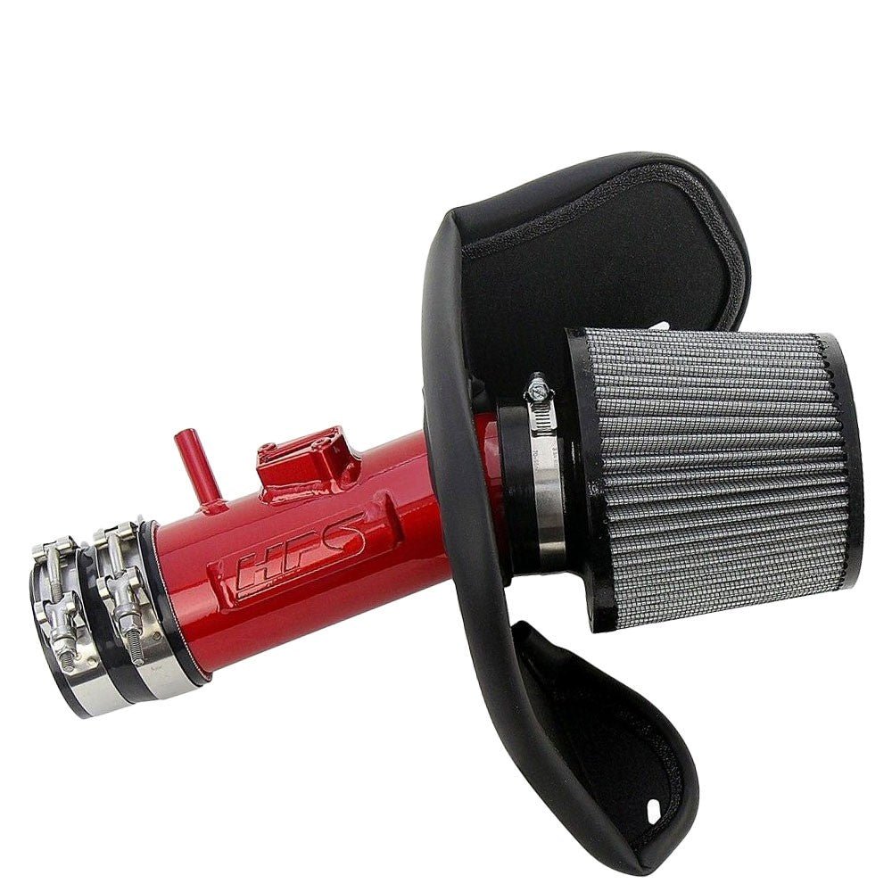 HPS Red 3″ Pipe Shortram Air Intake w/Heatshield For 10-14 Acura TSX 3.5L V6 CU4