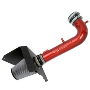 HPS Red Shortram Air Intake + Heat Shield For 14-18 Chevrolet Silverado GMC Sierra 1500/18-20 Yukon 6.2L V8