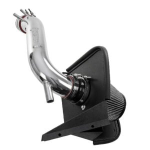 HPS Polish Aluminum Shortram Air Intake Kit w/Heat Shield For 19-22 Hyundai Veloster N 2.0L Turbo (JS)