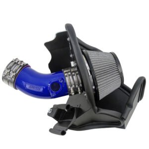HPS Blue Shortram Air Intake Kit w/Heat Shield For 21+ Acura TLX Type-S 3.0L Turbo (UB7)
