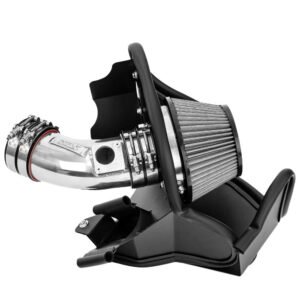 HPS Polish Shortram Air Intake Kit w/Heat Shield For 21+ Acura TLX Type-S 3.0L Turbo (UB7)