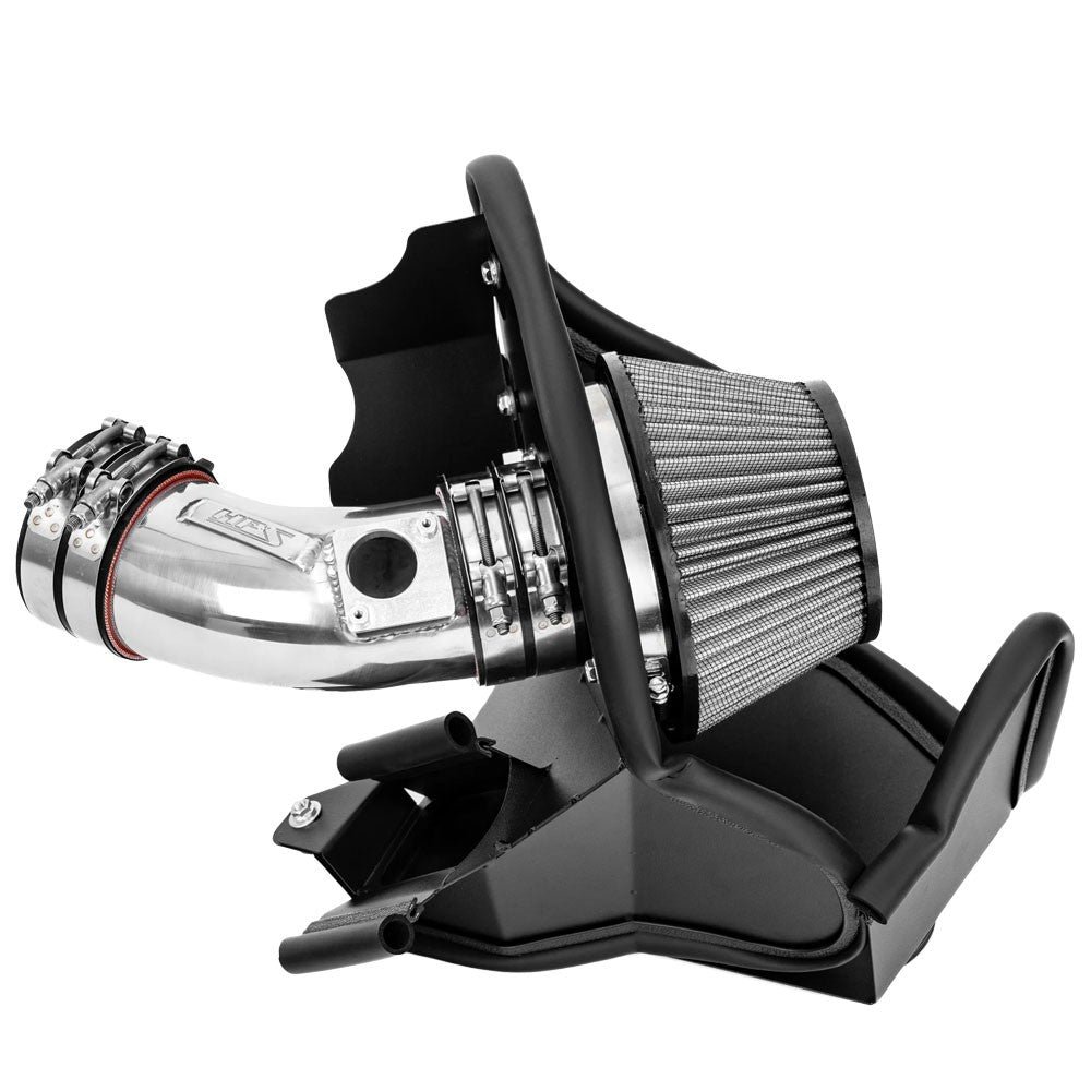 HPS Polish Shortram Air Intake Kit w/Heat Shield For 21+ Acura TLX Type-S 3.0L Turbo (UB7)