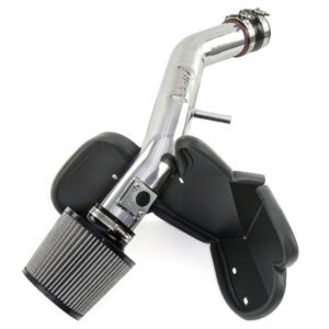 HPS Polish Aluminum Shortram Air Intake Kit w/Heat Shield For 07-11 Lexus GS350 3.5L V6 (S190)