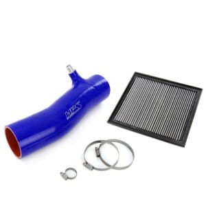 HPS Blue Silicone Air Intake And Drop-In Panel Air Filter For 16-23 Tacoma 3.5L V6 N300 equipped with Standard air intake