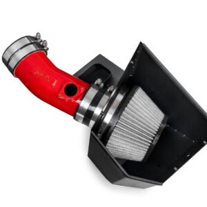 HPS Red Shortram Air Intake Kit w/Heat Shield For 22+ Acura MDX Type-S 3.0 Turbo (YD8 4th)