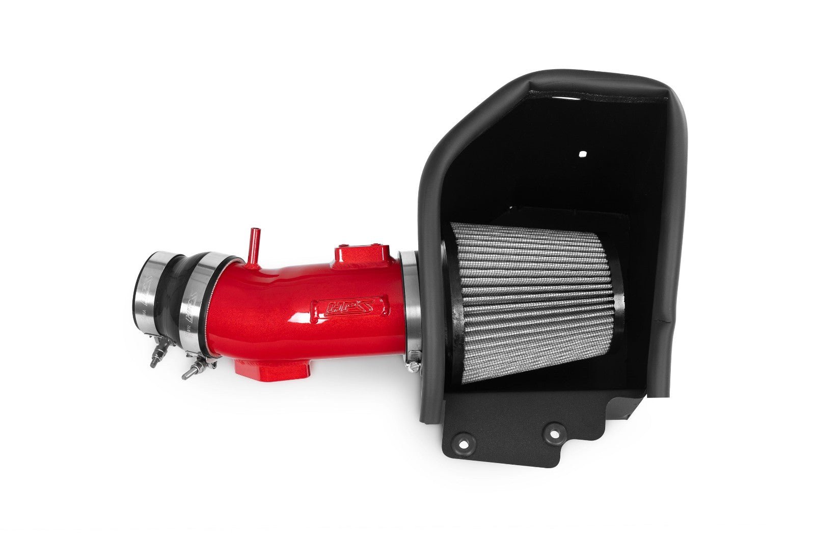 HPS Red Shortram Air Intake w/Heat Shield For 17-21 Honda Civic Type-R 2.0L Turbo (FK8)