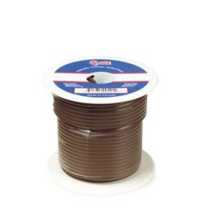 Grote 87-7001 100′ FT Length (Brown) 60V 14GA General Purpose Thermo Plastic Wire [100% Copper/PVC Insulation]