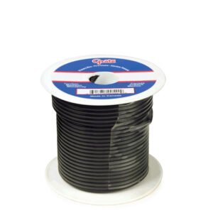 Grote 87-7002 100′ FT Length (Black) 60V 14GA General Purpose Thermo Plastic Wire [100% Copper/PVC Insulation]