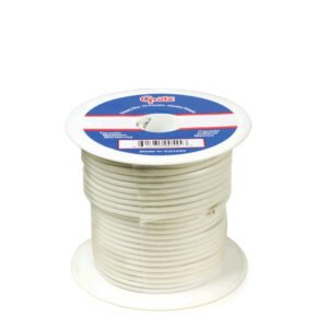 Grote 87-7007 100′ FT Length (White) 60V 14GA General Purpose Thermo Plastic Wire [100% Copper/PVC Insulation]