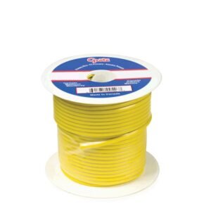 Grote 87-7011 100′ FT Length (Yellow) 60V 14GA General Purpose Thermo Plastic Wire [100% Copper/PVC Insulation]