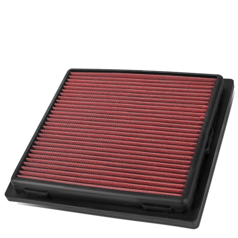 Red High Flow Drop-In Panel Air Filter For 11-21 Grand Cherokee 3.6L 5.7L 6.4L