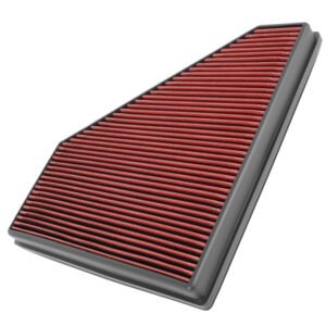 Red High Flow Washable Drop-In Panel Air Filter For 16-20 Camaro 2.0L 3.6L