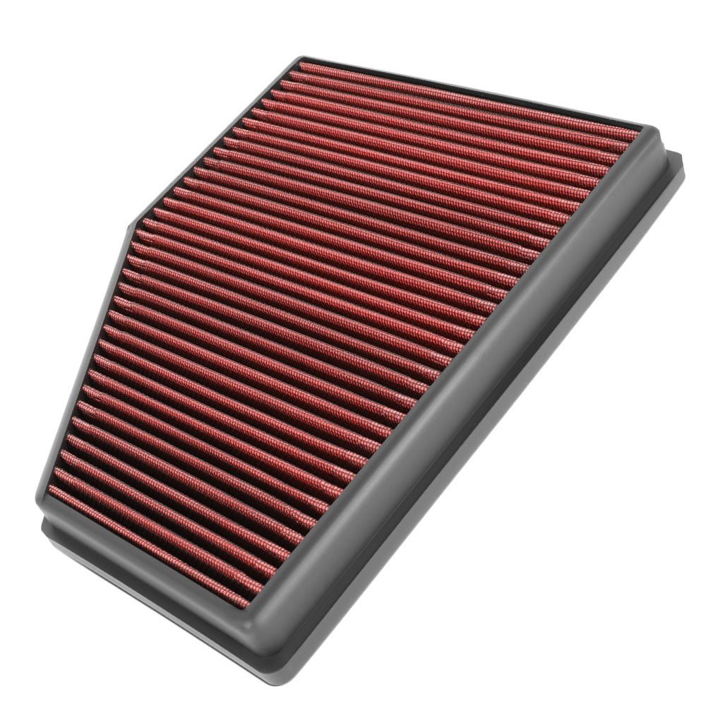 Red High Flow Washable Drop-In Panel Air Filter For 17+ 530e 530i 2.0L/540i 3.0