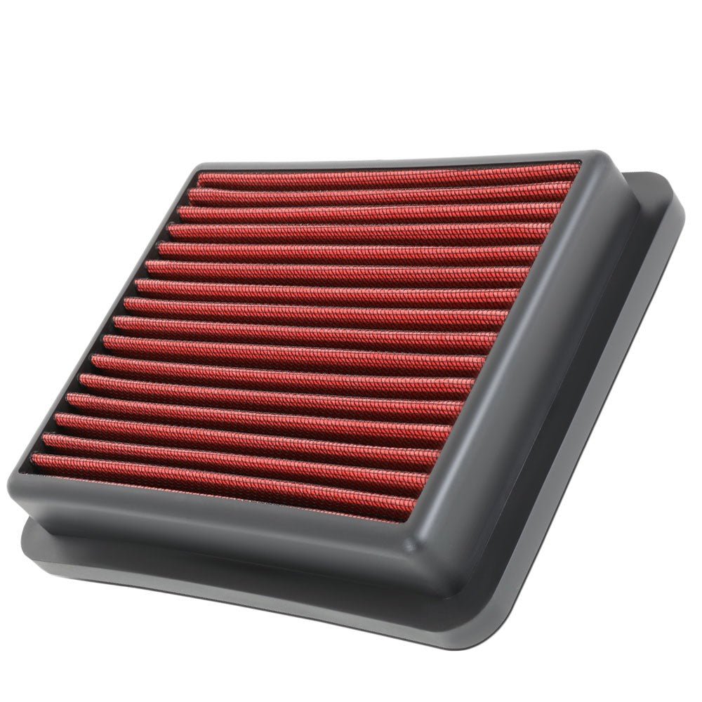 Red High Flow Washable Drop-In Panel Air Filter For 18-20 Honda Accord 1.5L Gas