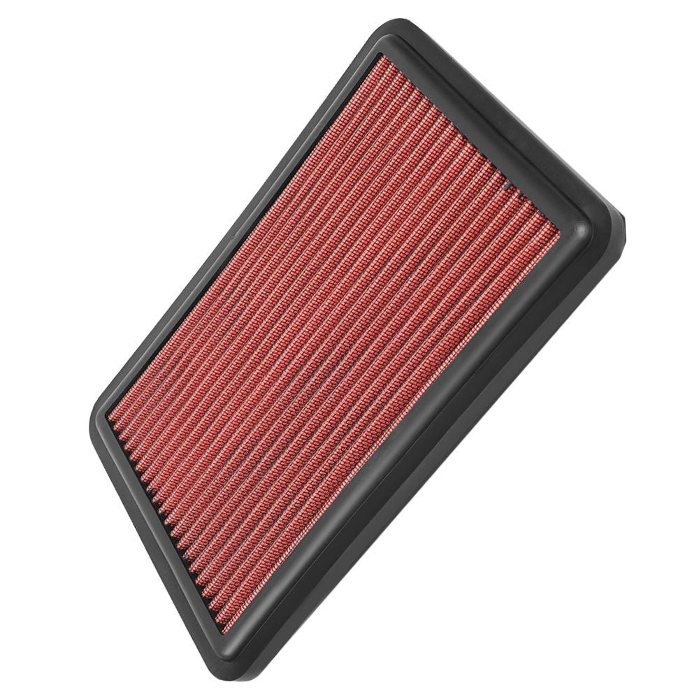 Red High Flow Washable Drop-In Panel Air Filter For 14-20 Nissan Rogue/X-Trail