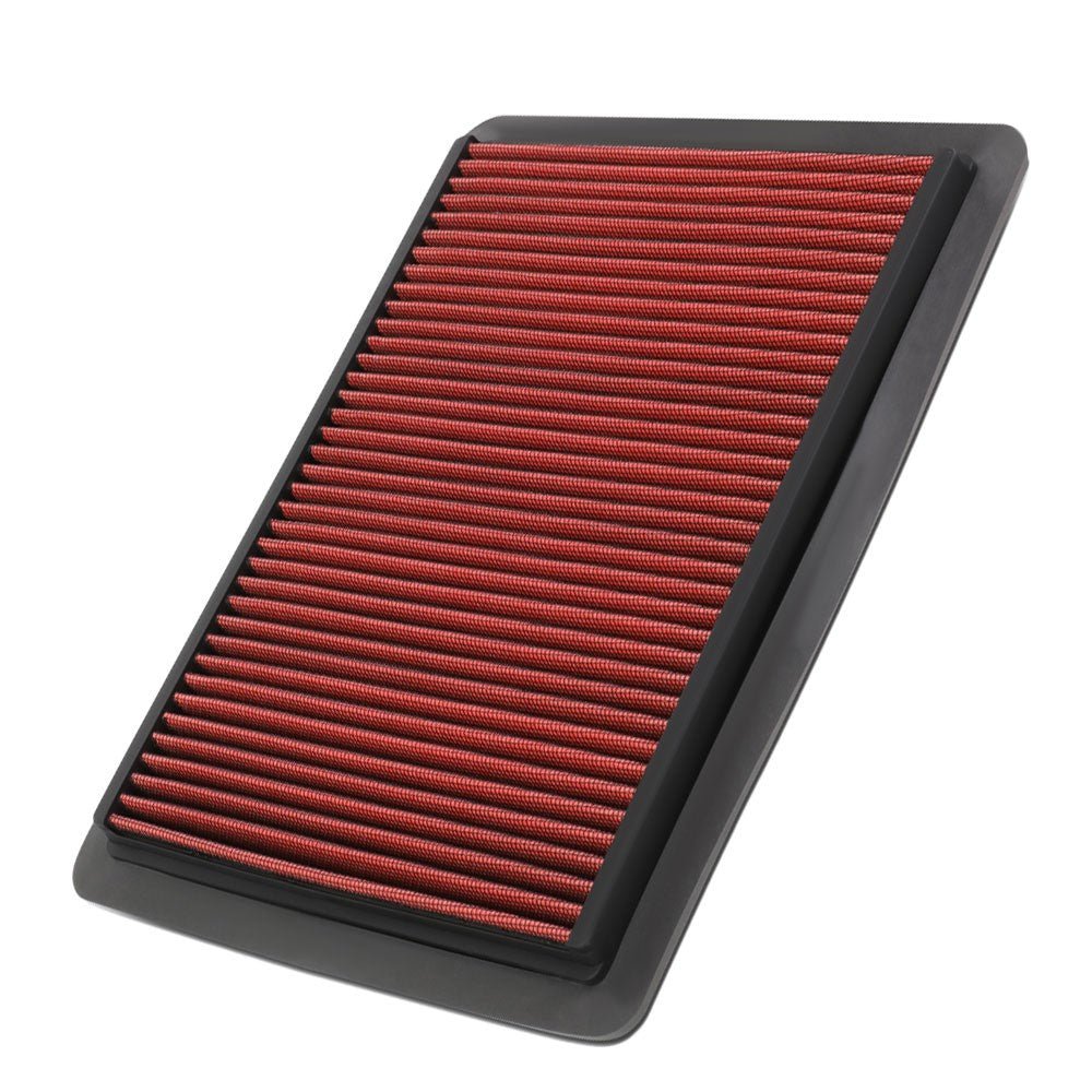 Red High Flow Washable Drop-In Panel Air Filter For 99-08 Grand Prix 3.1L 3.8L