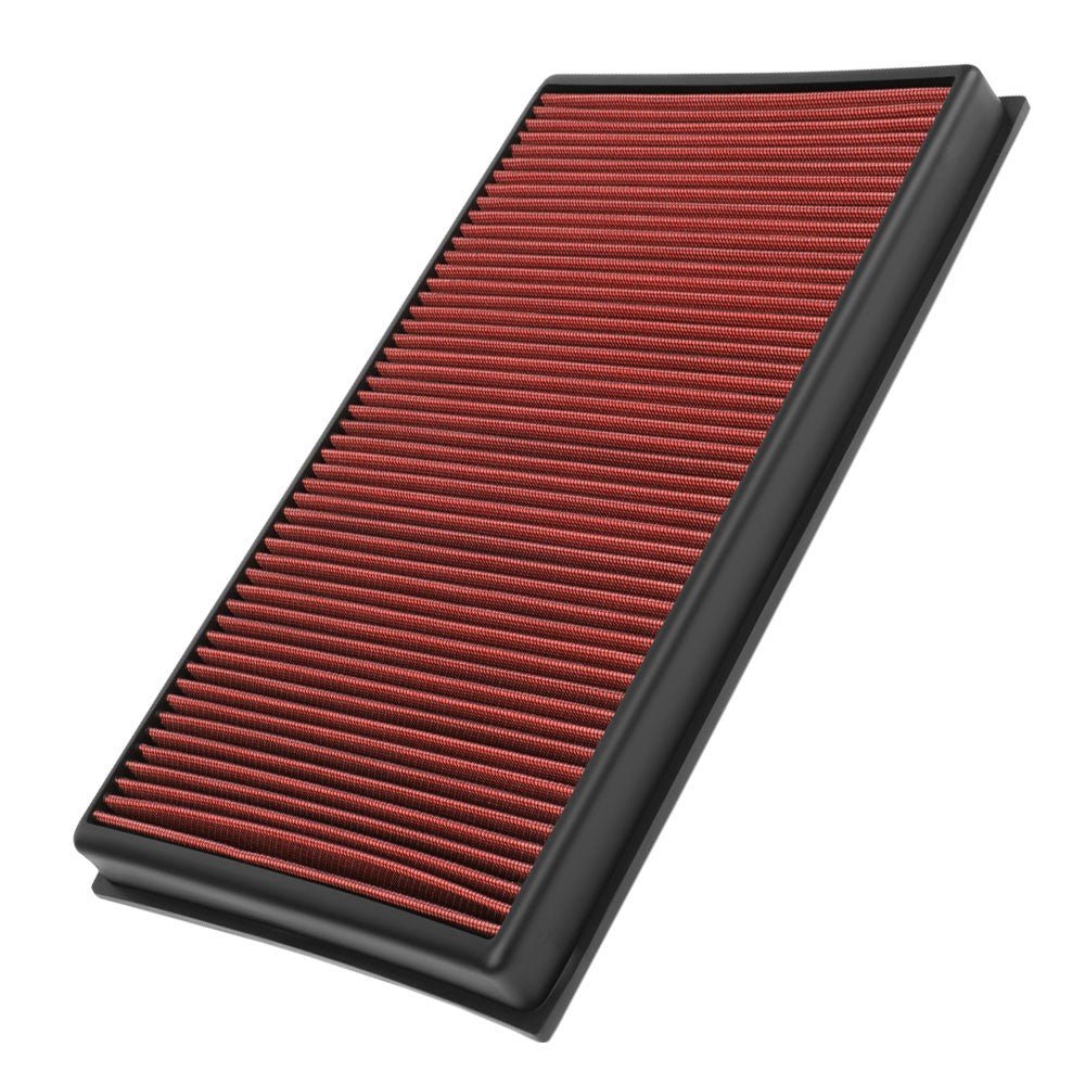 Red High Flow Washable Drop-In Panel Air Filter For 15-20 Audi RS3 2.5L